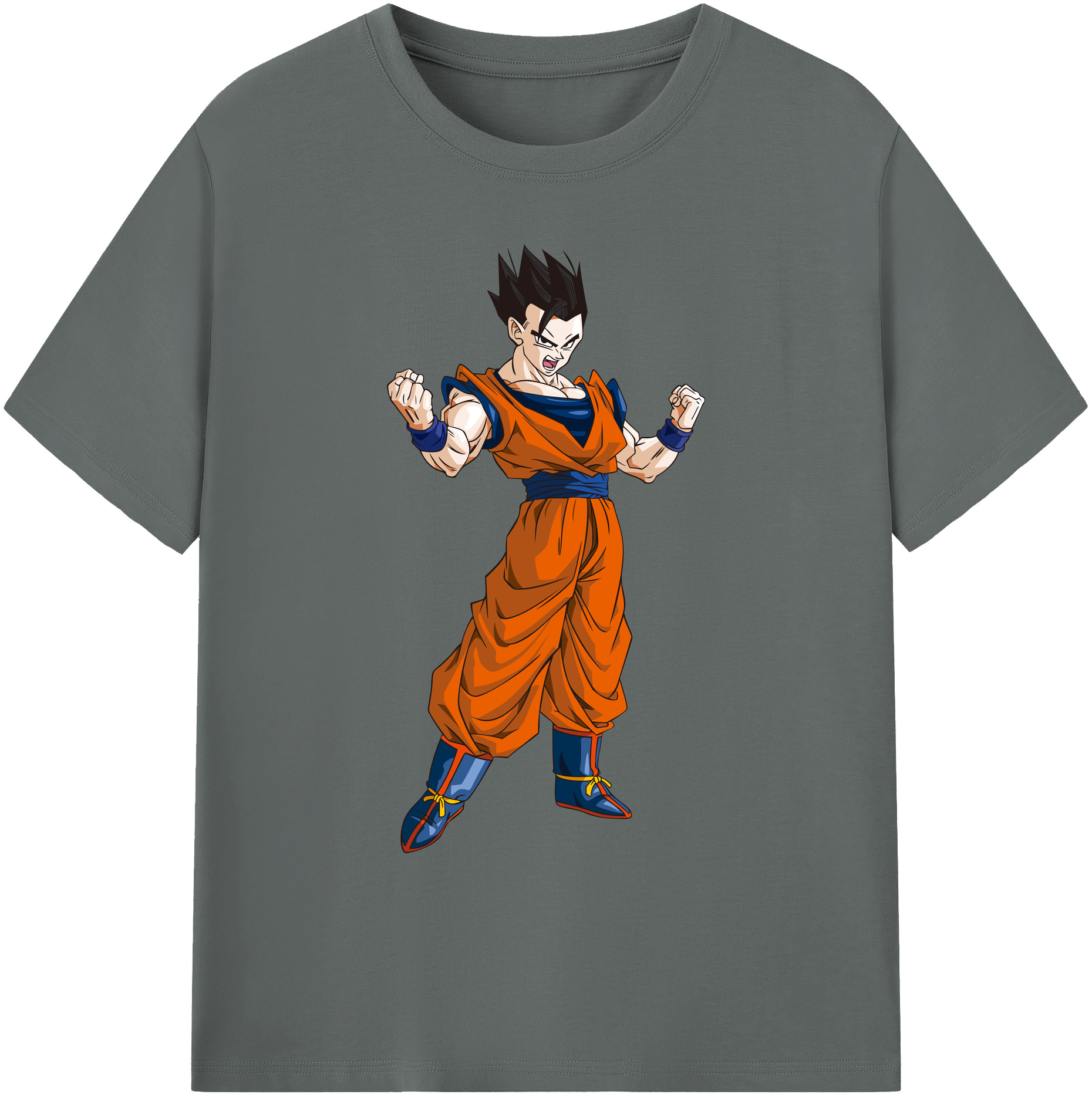 （画像用） ドラゴンボール 孫 悟飯（そんごはん）DRAGON BALL Son Gohan 綿100％ メンズ半袖Tシャツ｜肌触りやわらか＆通気性